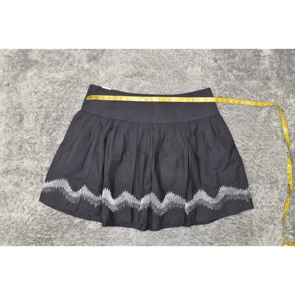 NEW Gap Plus Size 20 Gray Pleated Skirt Cotton Geometric Zip - Picture 7 of 7